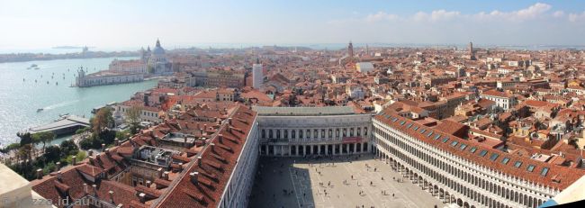 View east from the campanile